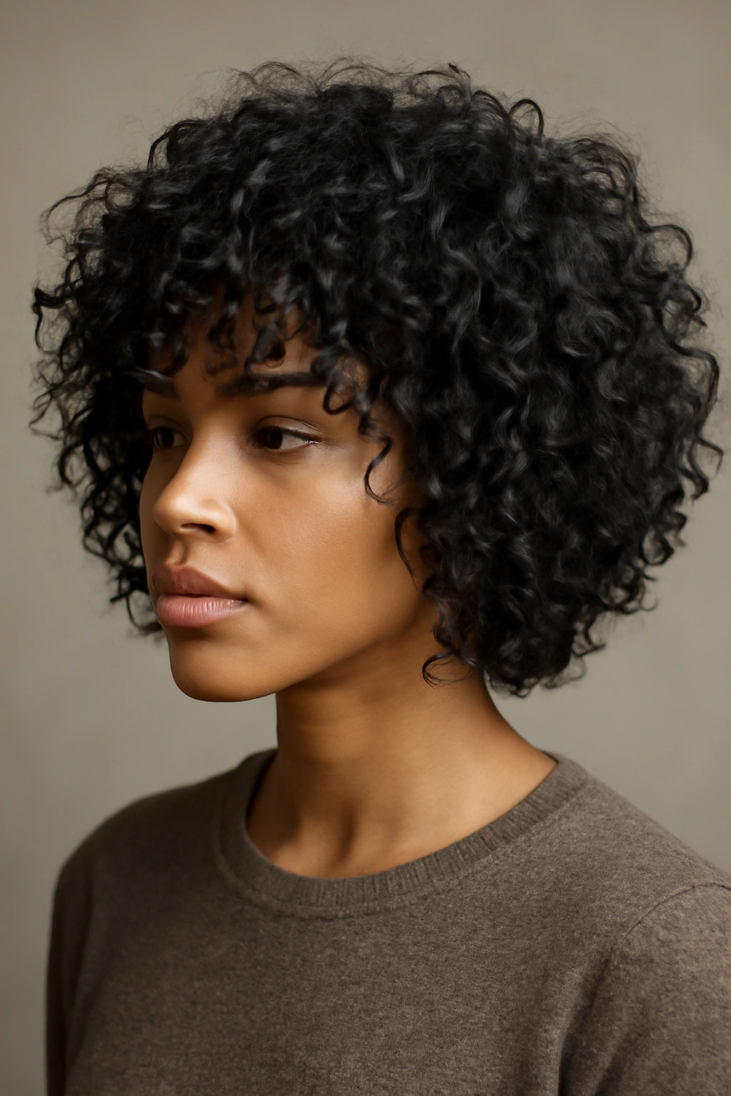 10 Short 3C Hairstyles That Will Instantly Elevate Your Look 4 Shaggy layered short 3C curls with visible separation and movement.