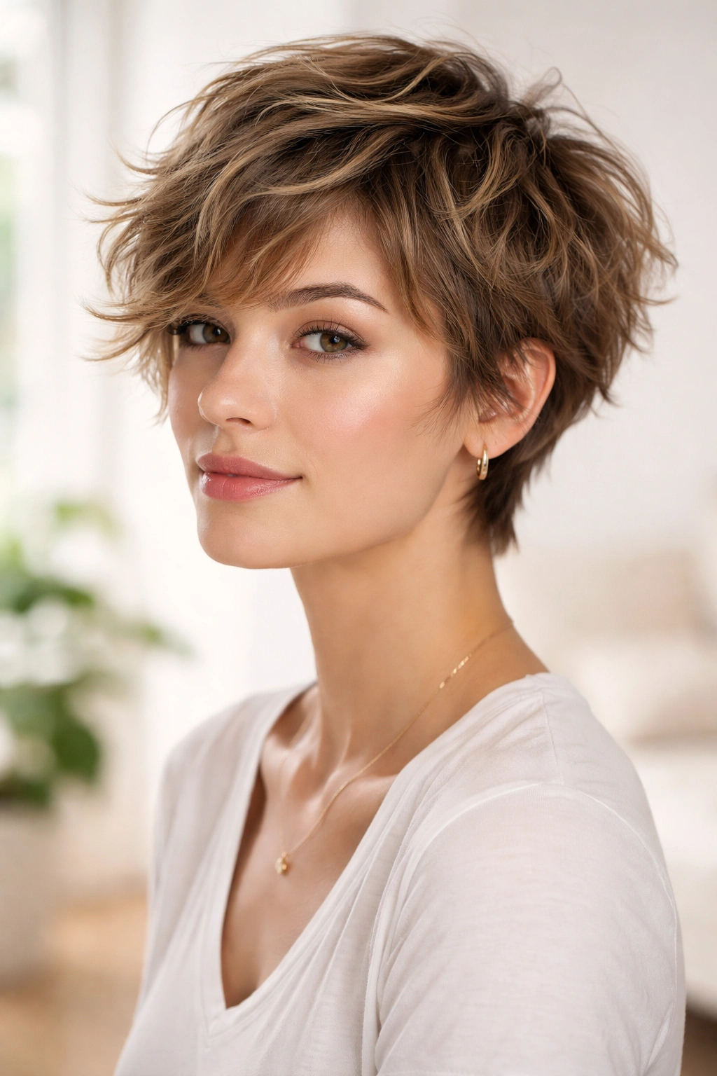 Wavy Pixie Cuts 12 Styles For Naturally Wavy Hair 5 Shaggy pixie hybrid with layered textured waves