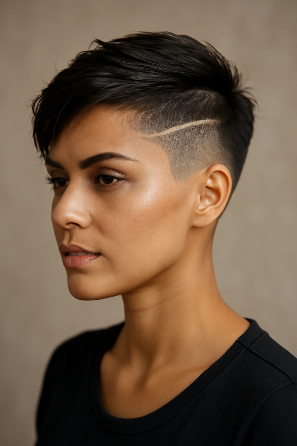 10 Quick Weave Short Styles Worth Asking For Now 6 Shaved side pixie with fade and longer top
