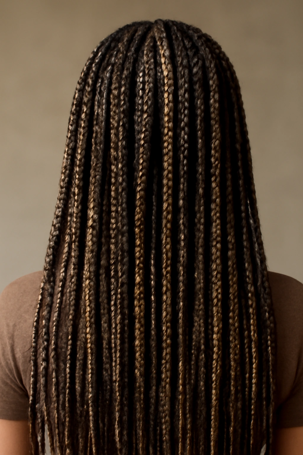 18 Box Braid Styles You'll Want to Show Your Braider 17 Box braids with shimmery highlights