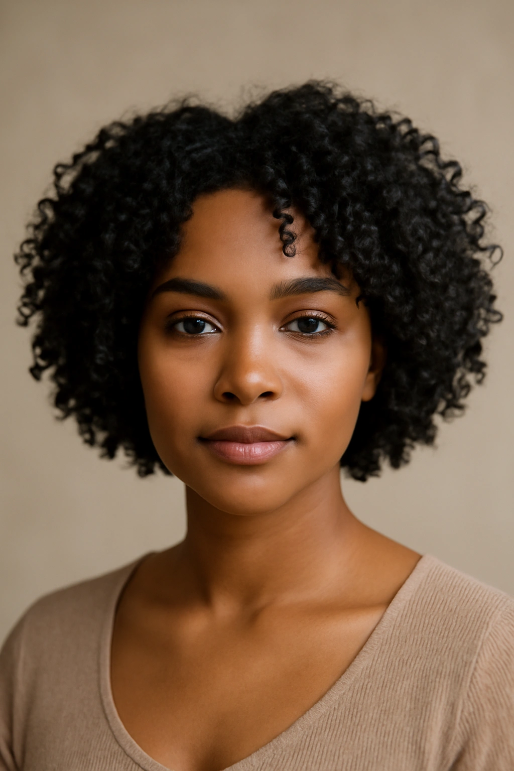 20 Short Haircut Ideas Every Black Woman Should Save 13 Close-up of The Face-Framing Short Bob hairstyle on textured natural hair framing the face