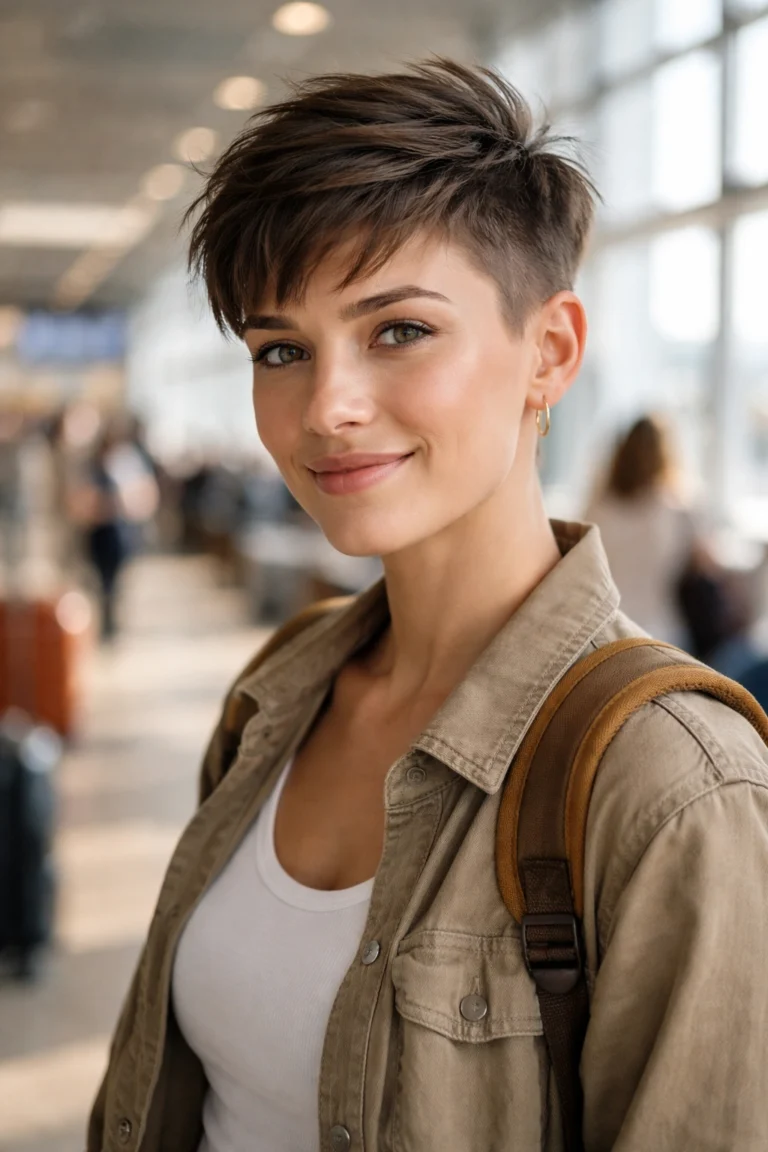 12 Travel Friendly Short Hairstyles That Pack Well