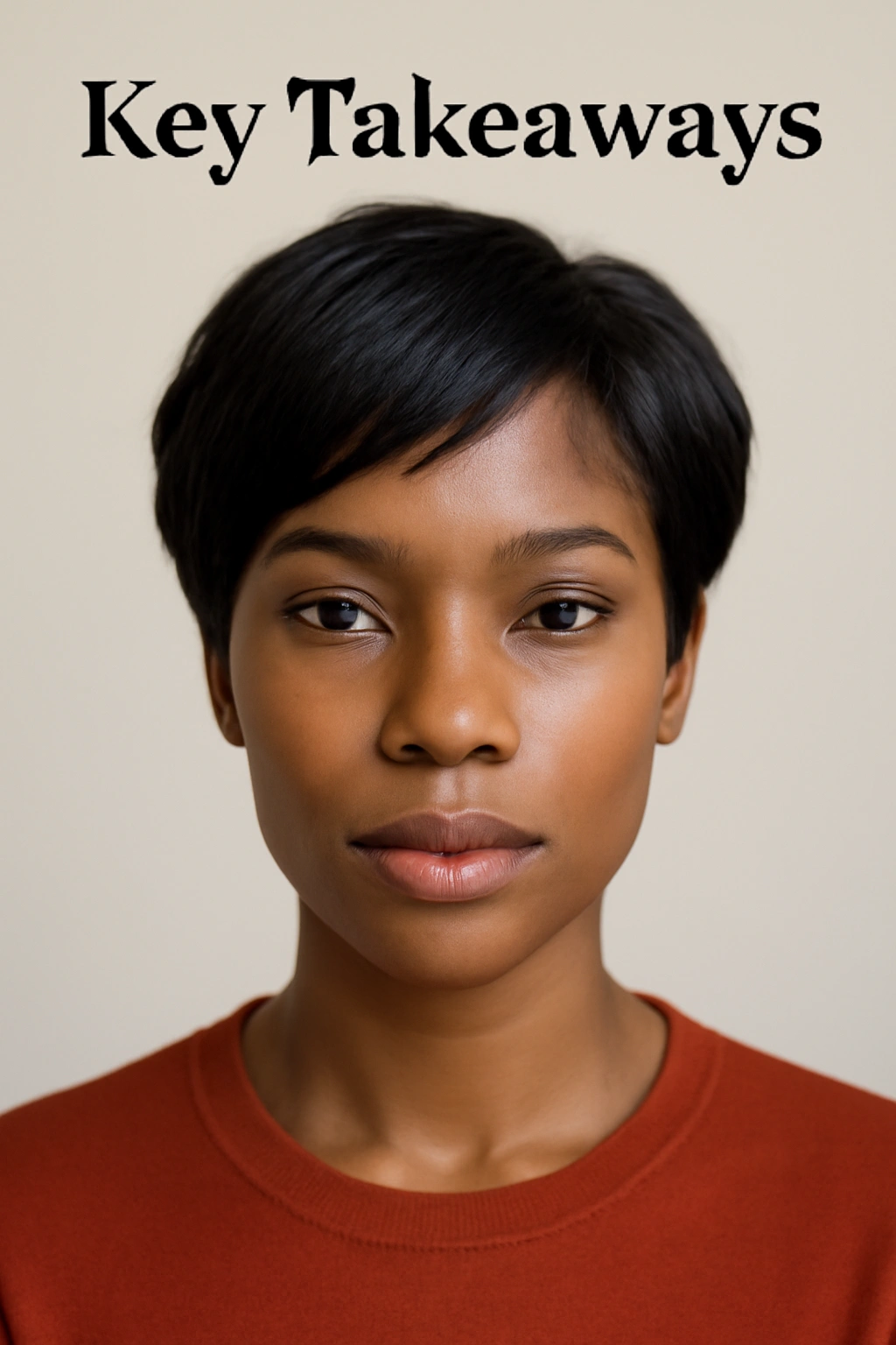 10 Short Sew In Styles Black Women Should Try Now 11 Portrait of a person with a short sew-in hairstyle, emphasizing versatility and practical takeaways