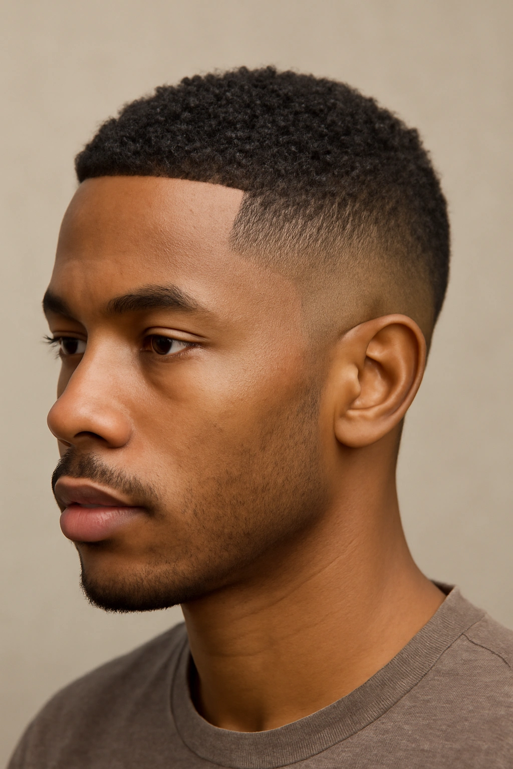 12 Wash and Go Haircuts for Busy Mornings 12 Portrait of a short textured fade with curved edges and textured top