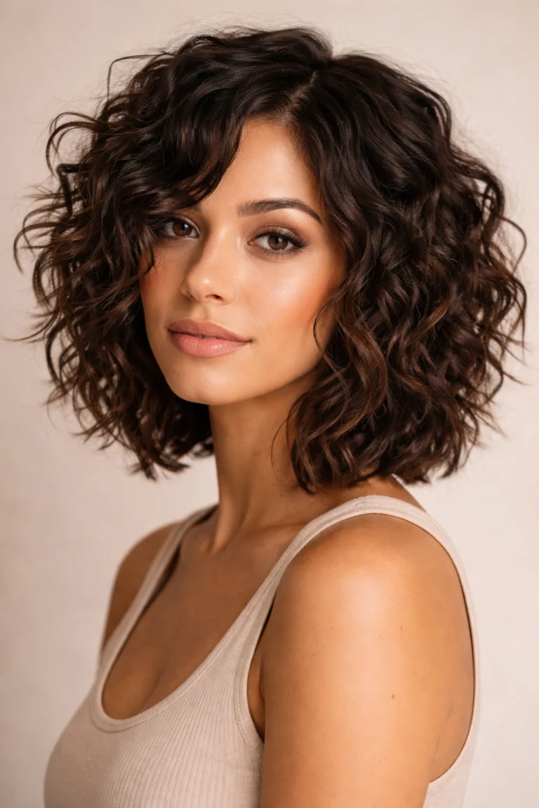 12 Angled Bob Cuts That Flatter Natural Curls
