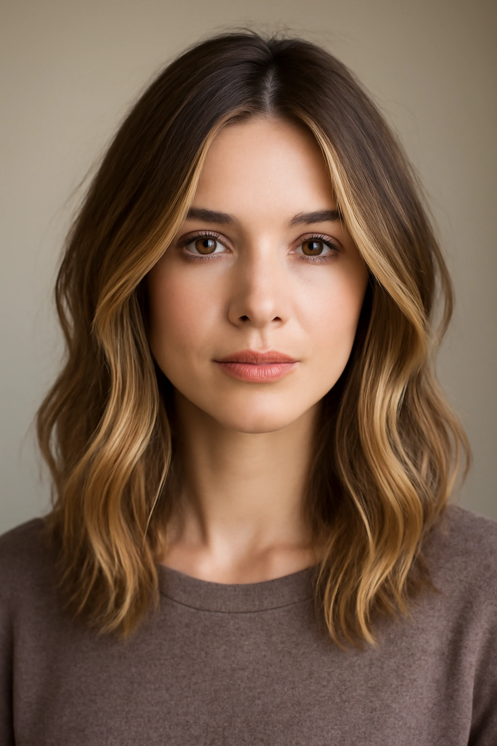 12 Medium Length Balayage Haircuts That Look Amazing 5 Shoulder-length hair with face-framing balayage highlights around the face.