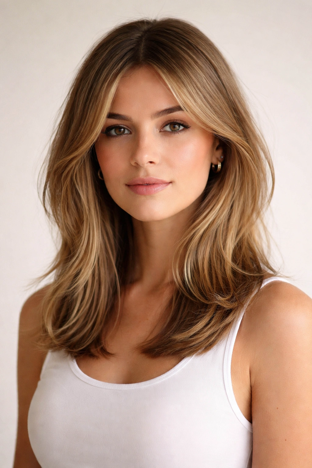 Shoulder-length hair with subtle layers and soft movement