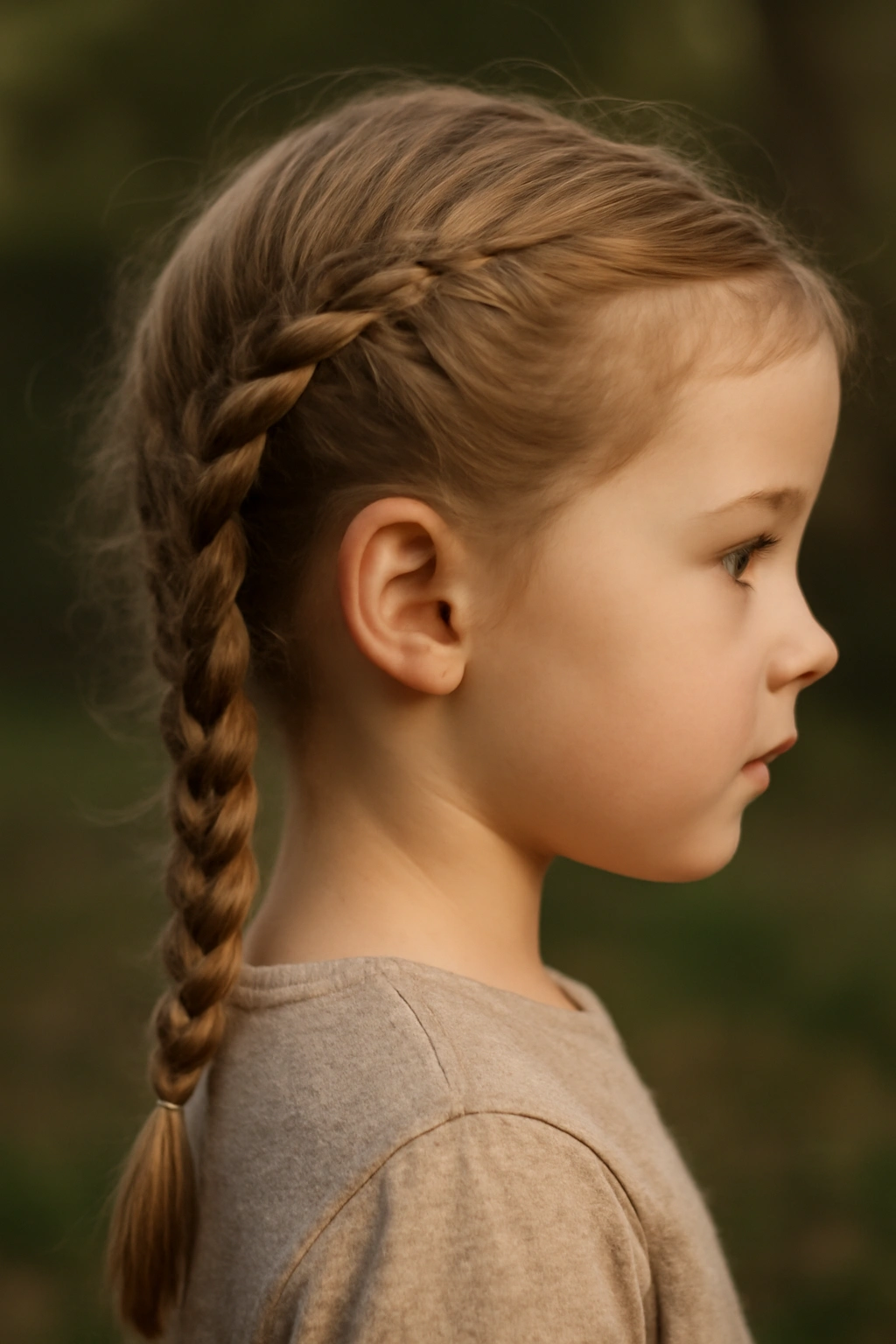 12 Toddler Hairstyles That Actually Stay All Day 11 Side braid on toddler with hidden pins along its length.
