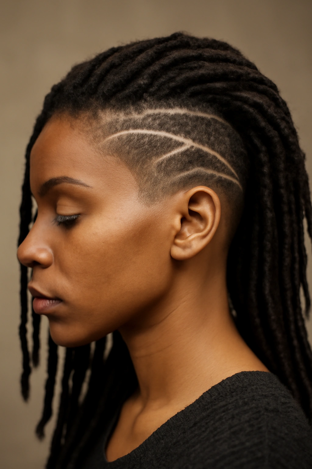 12 Faux Loc Styles That Are Worth Bookmarking Now 12 Faux locs with side shave undercut design on the scalp
