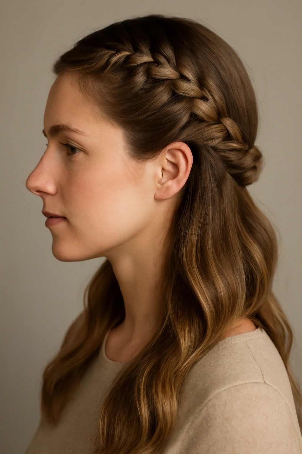 18 Braided Hairstyles for the Office and Weekends 10 Side-swept French braid with wrap-around knot