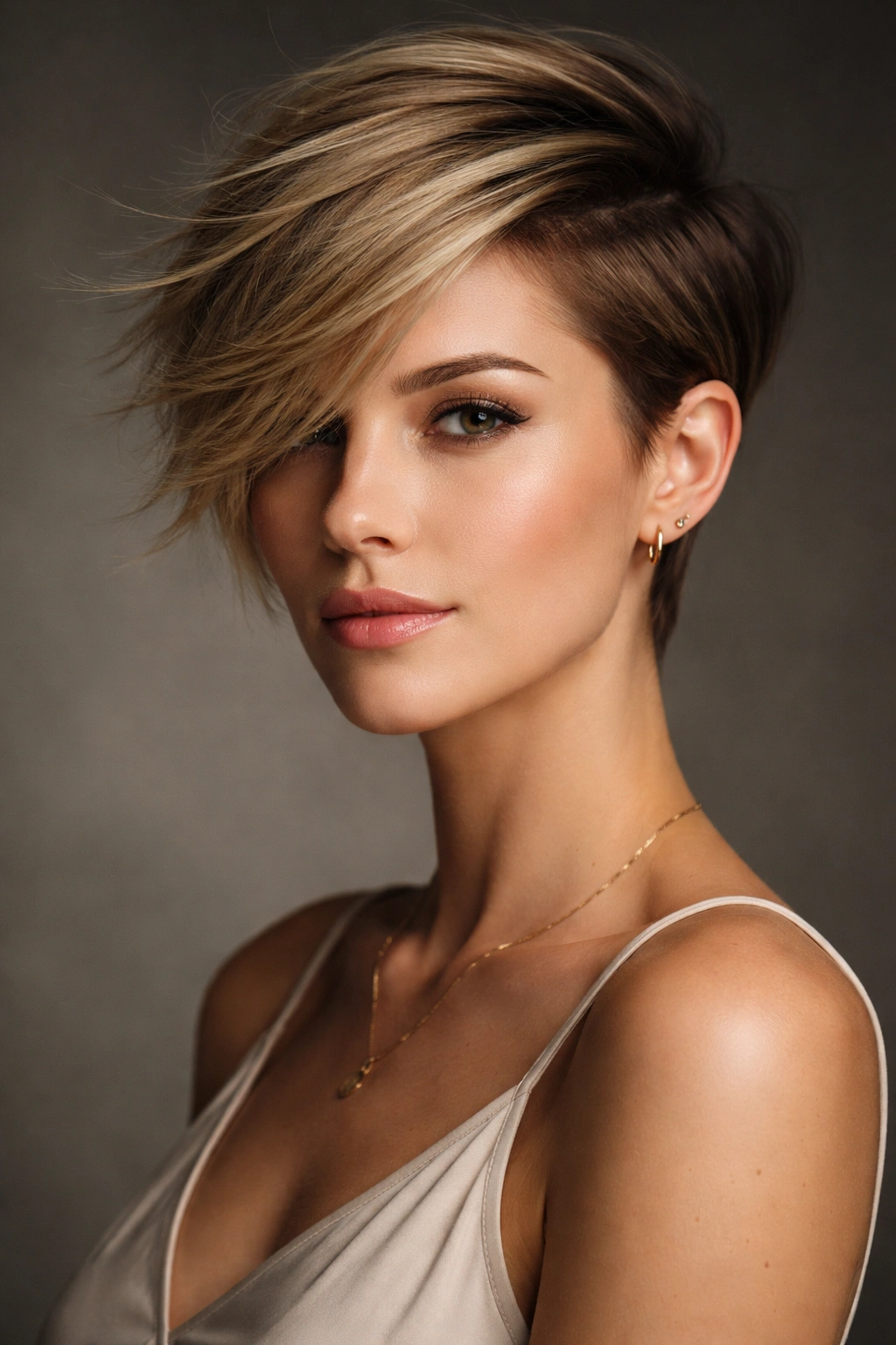12 Short Pixie Cuts For Truly Low Maintenance 6 Side-swept pixie hairstyle with dramatic one sided sweep
