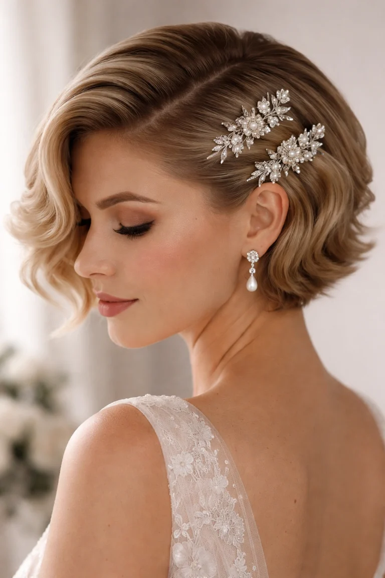 12 Wedding Hairstyles for Short Hair You Can DIY