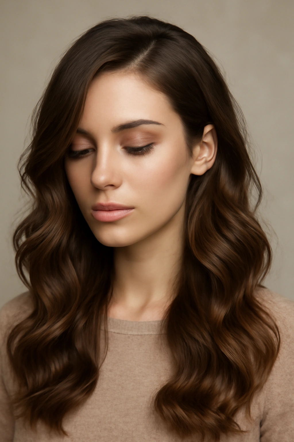 25 Effortless Long Hair Hairstyles Every Woman Needs 19 Close-up of a model with side-swept waves and loose curls