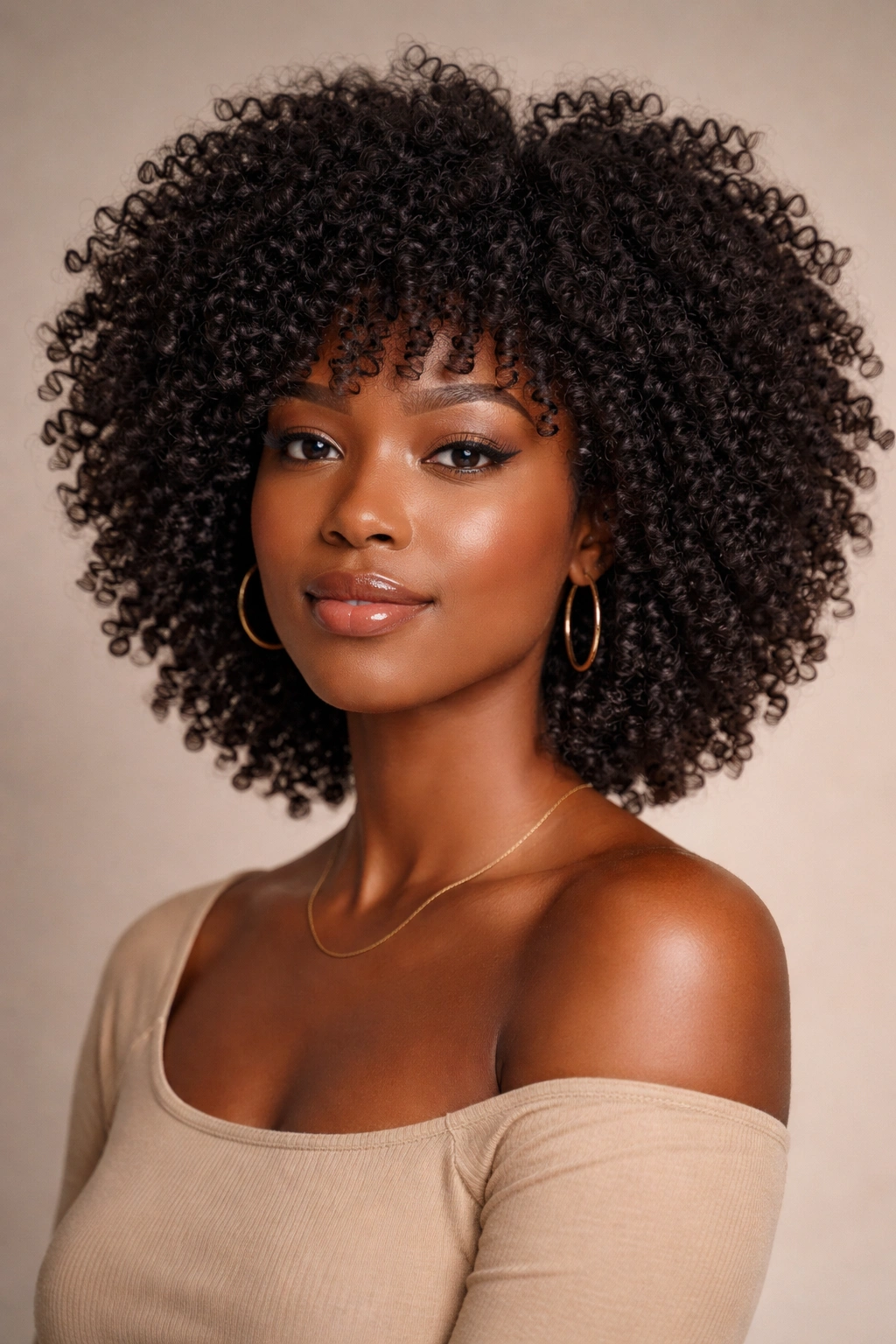 The Signature Coil Cut tailored to unique coil pattern on Type 4 hair.
