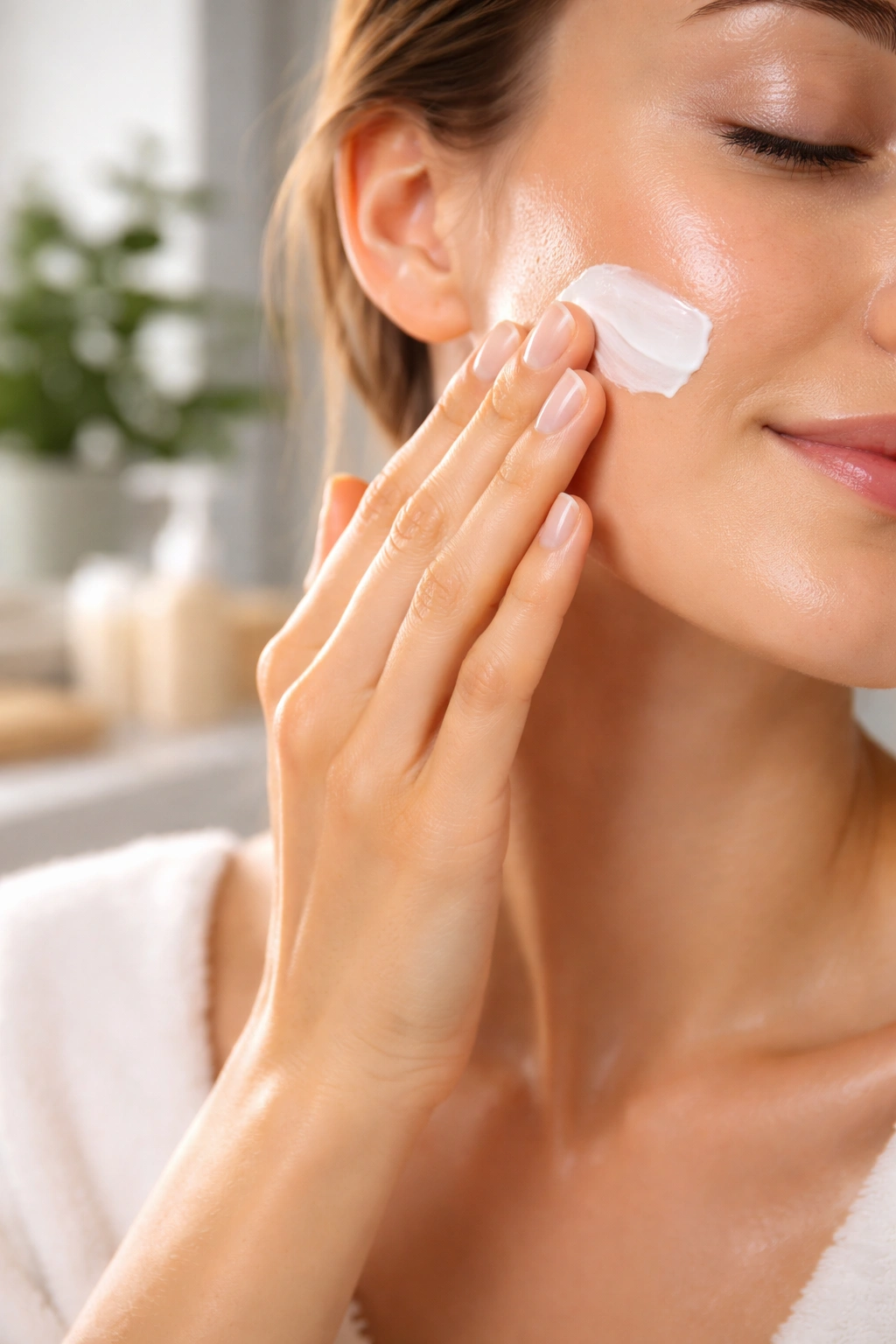 Moisturized skin after dye removal showing hydration and soothing care