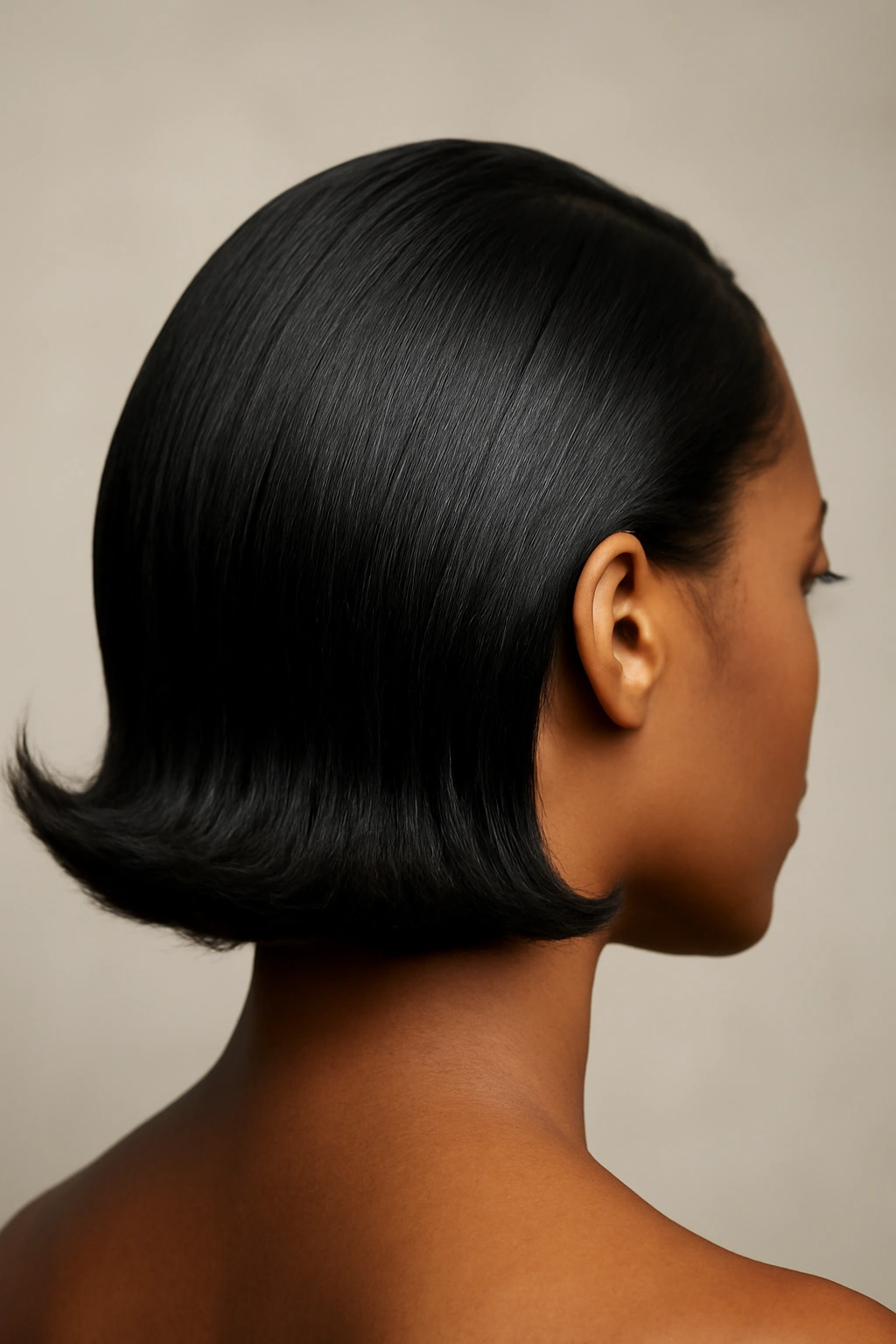 10 Short Flip Hairstyles for Black Women to Try 6 Sleek blowout flip hairstyle with straight, glossy finish and flipped ends