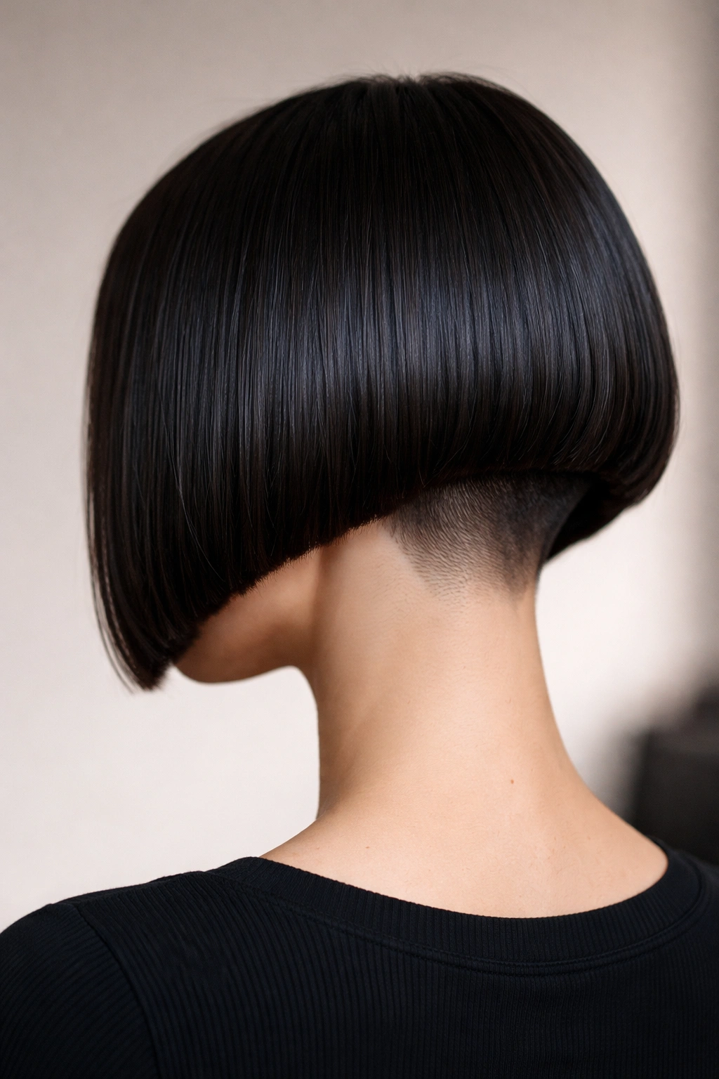 20 Long Face Haircuts Women Keep Requesting 17 Sleek blunt bob with undercut detail at the nape