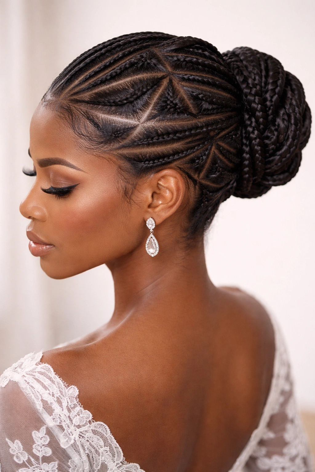 Sleek geometric braids with clean architectural lines