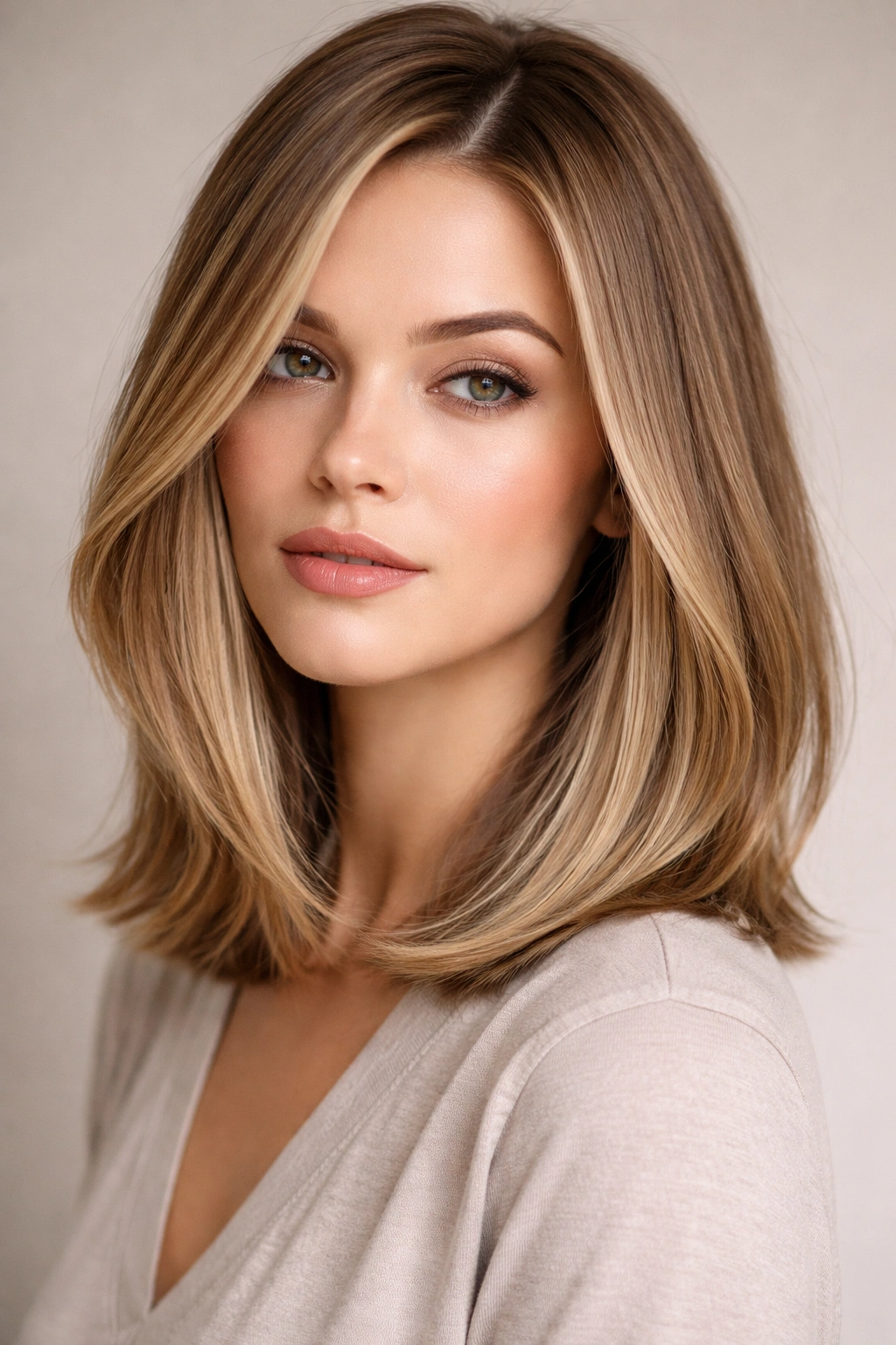10 Haircuts For Fine Wavy Hair That Hold Shape 8 Close-up of sleek layered long bob with smooth ends on fine wavy hair