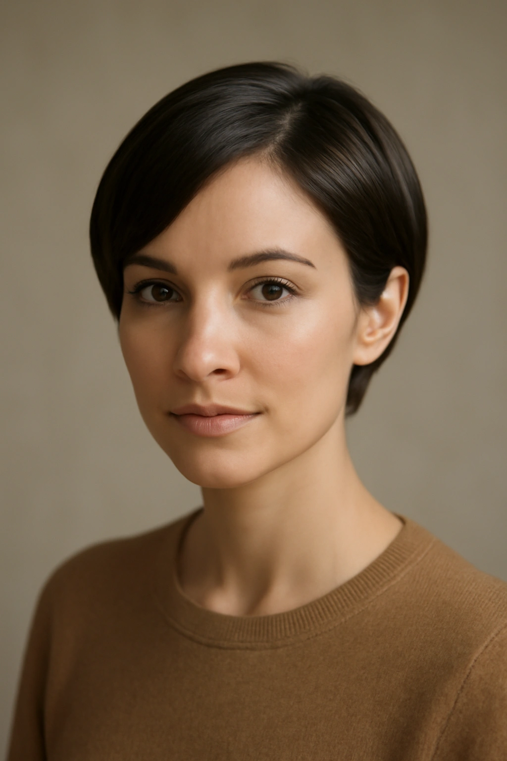 15 Short Pixie Cuts That Glow Up Your Look After 30 15 Portrait of a sleek pixie bob hybrid hairstyle