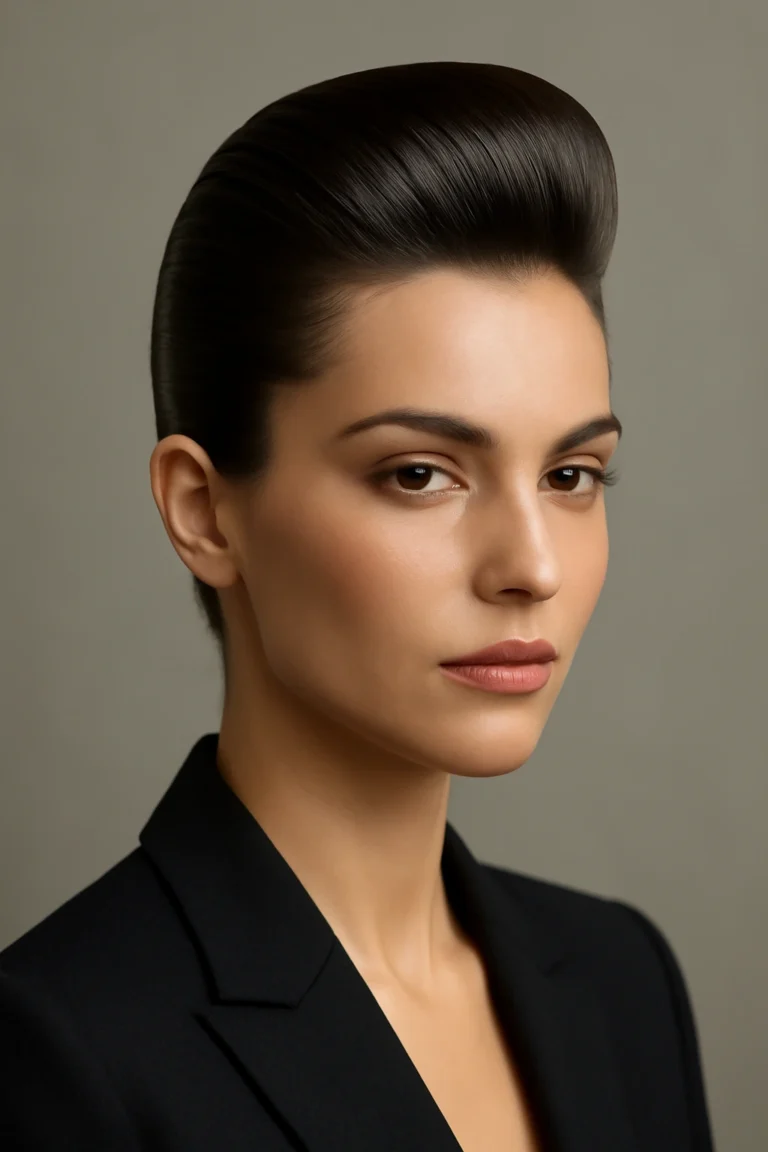 10 Pompadour Hairstyles for Women With Longer Hair
