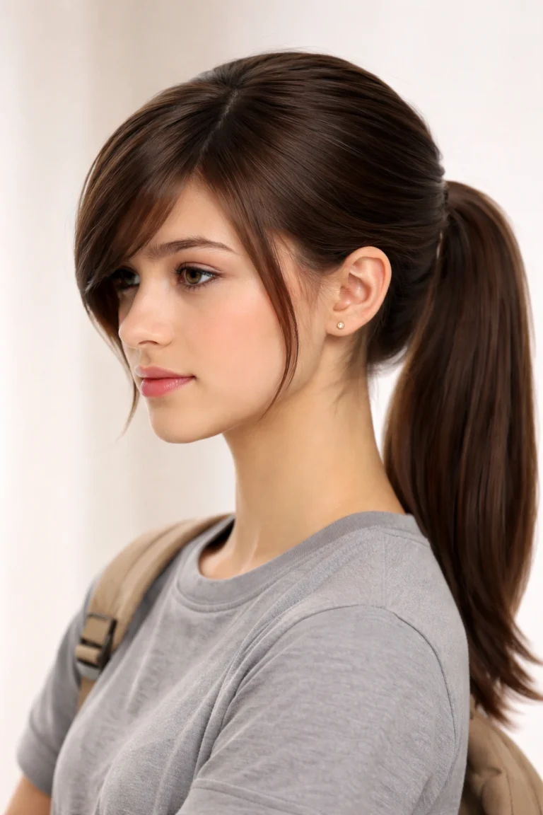 12 Hairstyles with Bangs for School: Fringe-Friendly Styles