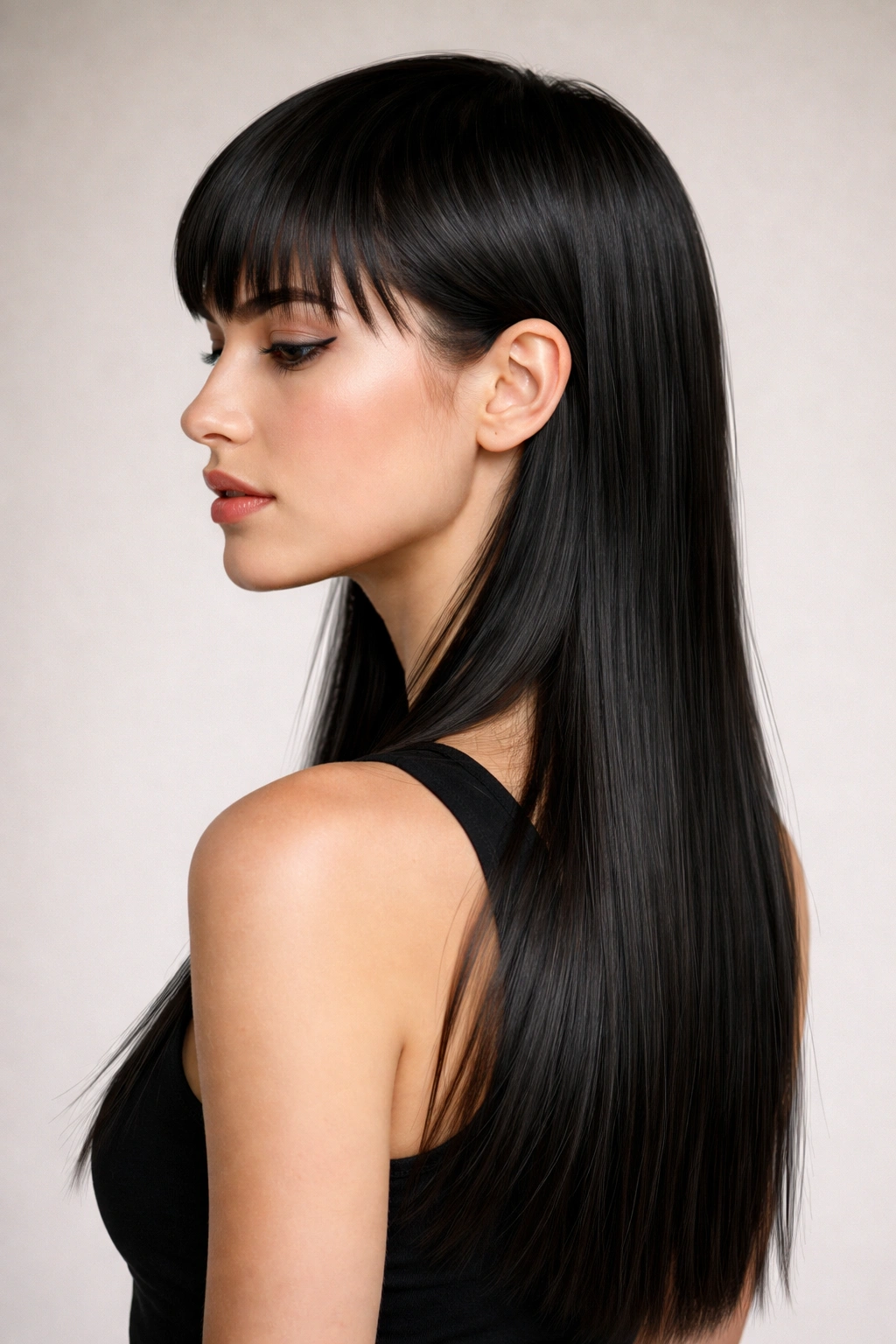 15 Soft Mullet Cuts That Look Good On Almost Anyone 10 Sleek straight mullet with blunt lines and long back