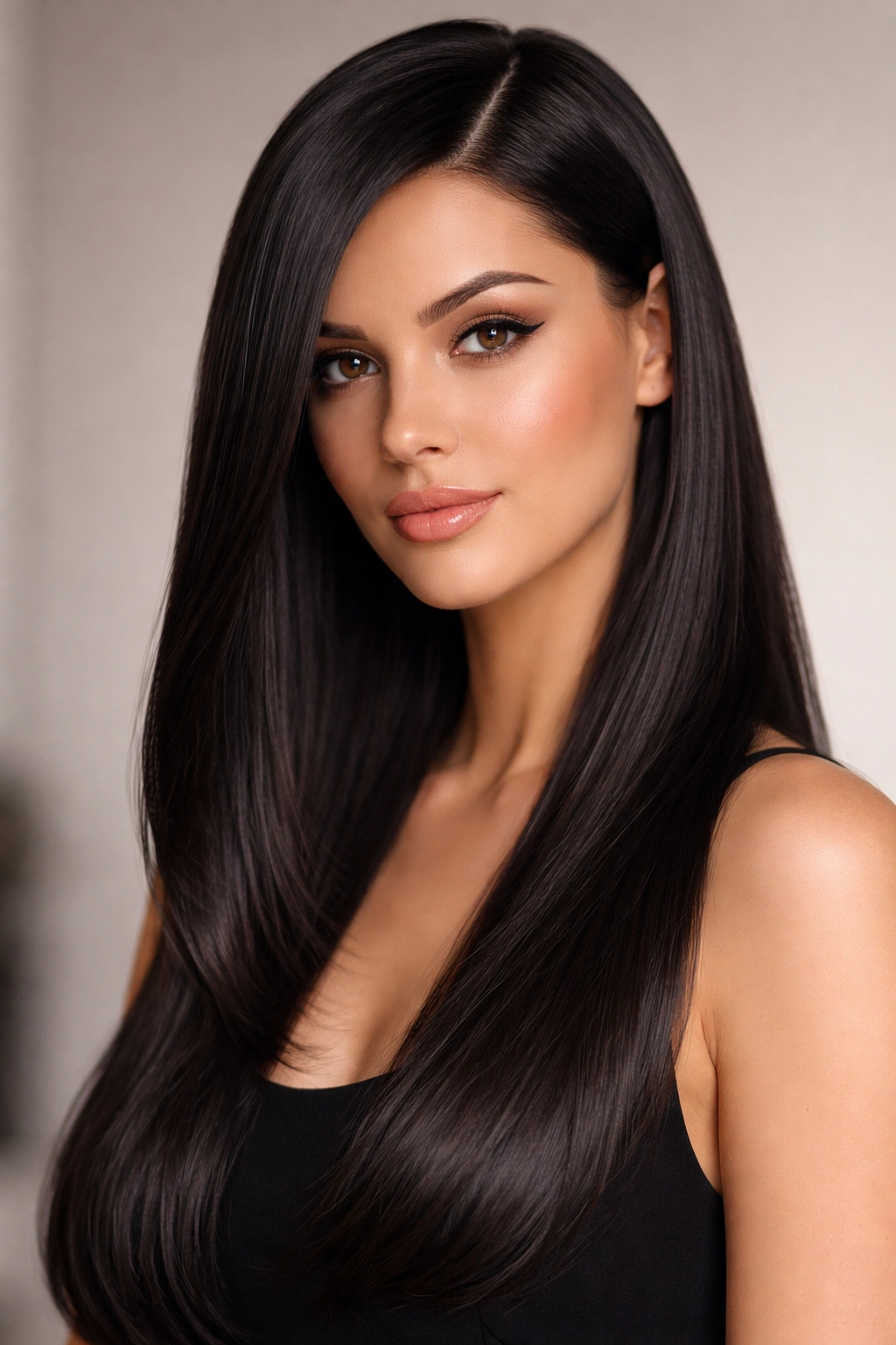 25 Haircut Styles Trending For Women This Season 9 Sleek straight hair with a deep side part and glossy shine