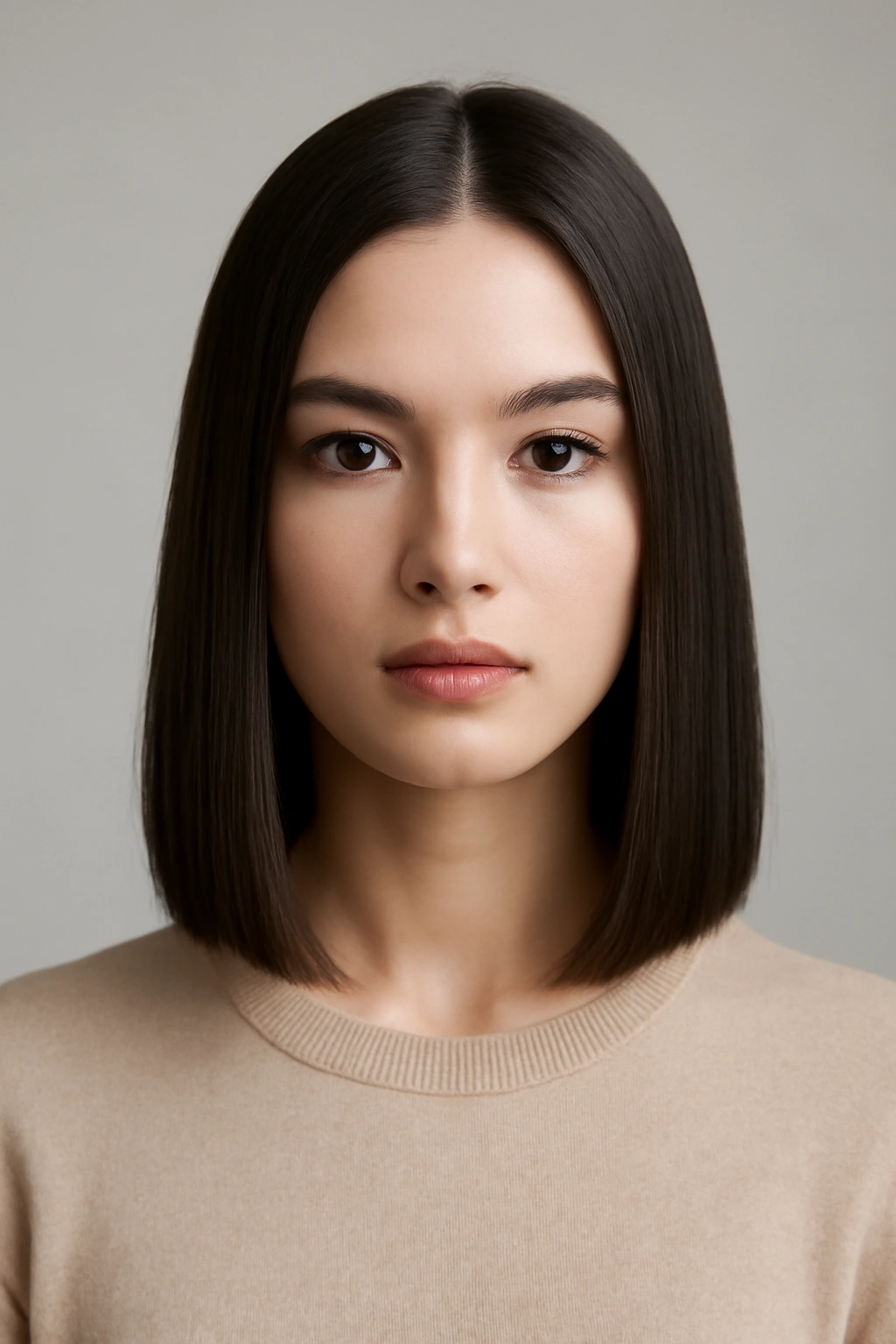 25 Hairstyles For Women Sorted By Length 12 Sleek straight shoulder-length hair in a polished portrait