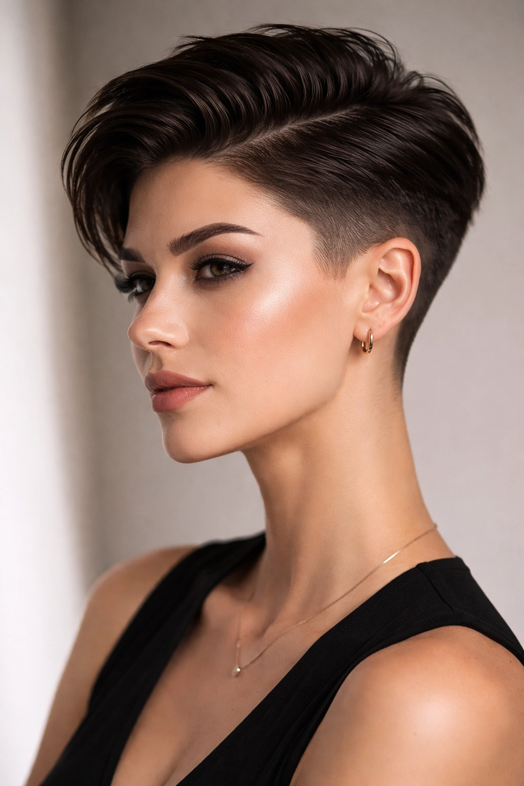 15 Versatile Long Pixie Cuts For Everyday Wear 5 Sleek undercut pixie with sharp top and shaved sides