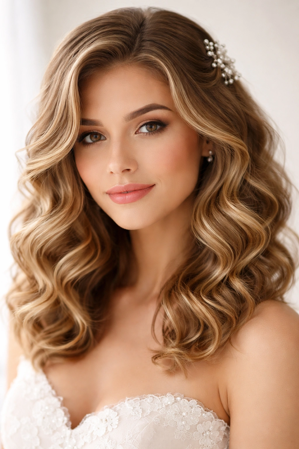 Soft defined curls on wavy hair with natural movement