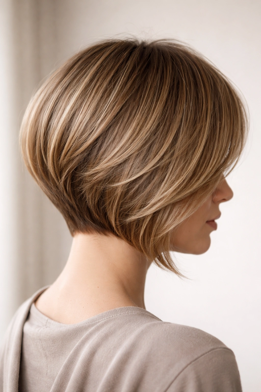 15 Angled Bob Haircuts From Subtle To Dramatic 5 Soft graduated curve bob with gentle layering and smooth gradient from nape to front
