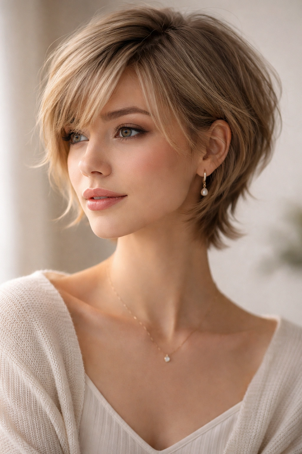 15 Versatile Long Pixie Cuts For Everyday Wear 6 Soft romantic pixie with feathery layers and gentle waves