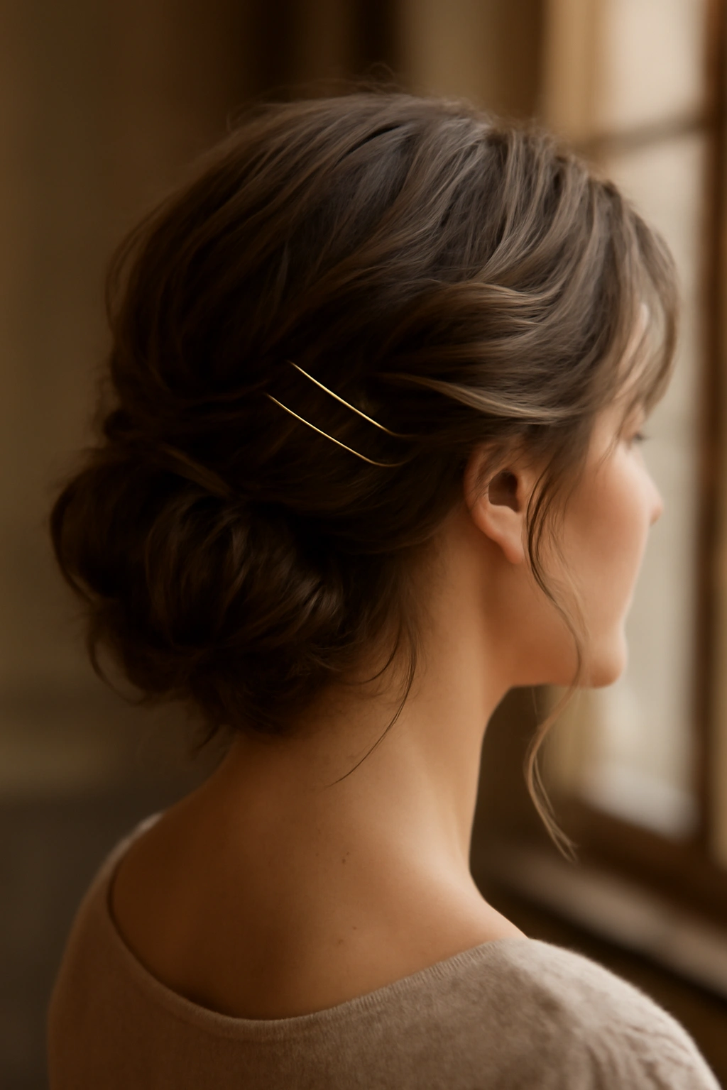8 Romantic Updos for Weddings and Date Nights 6 Loose waves pinned up to create a soft updo illusion with hair texture