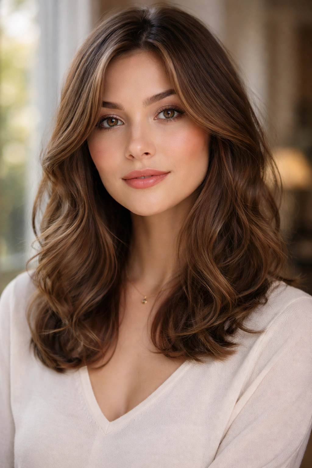 25 Medium Length Hairstyles For Women On The Go 20 Medium-length hair with soft, face-framing waves and subtle layers