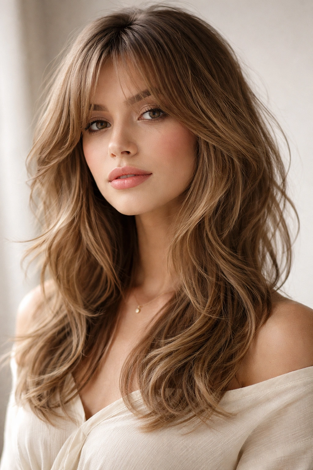 20 Wolf Cut Hairstyles Women Are Obsessed With 1 Soft romantic wolf cut with face-framing waves on mid-length hair