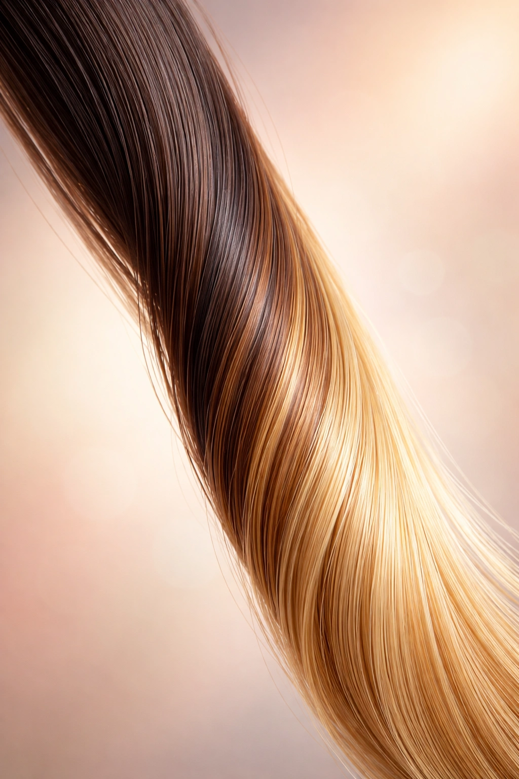 Hair strand showing color transition representing special price-changing situations.