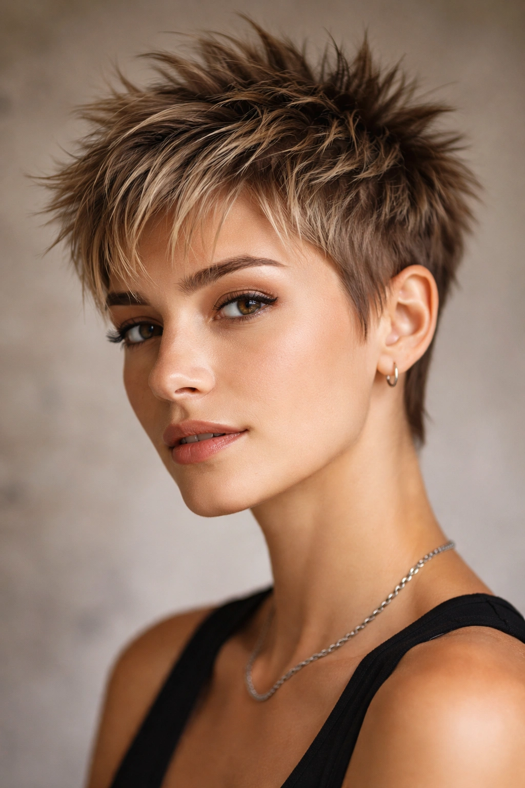30 Pixie Cuts For Women Who Hate Fussing 6 Spiky pixie cut with choppy layers styled into spikes