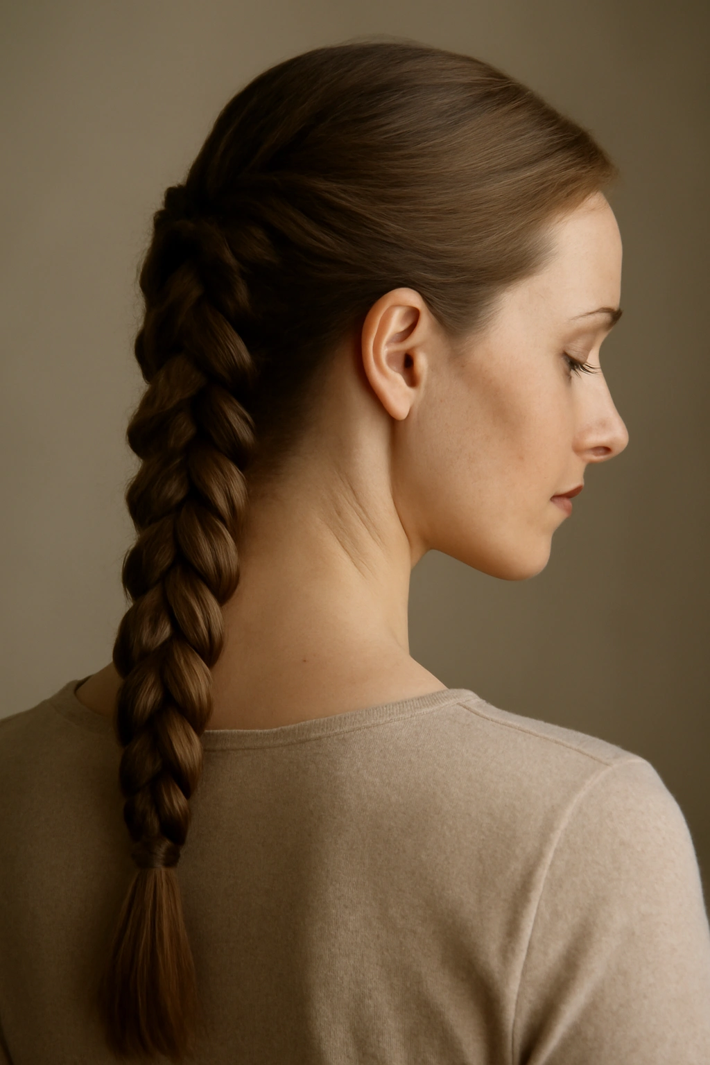 How to Do a Spiral Braid at Home Step by Step 16 Finished spiral braid on a person