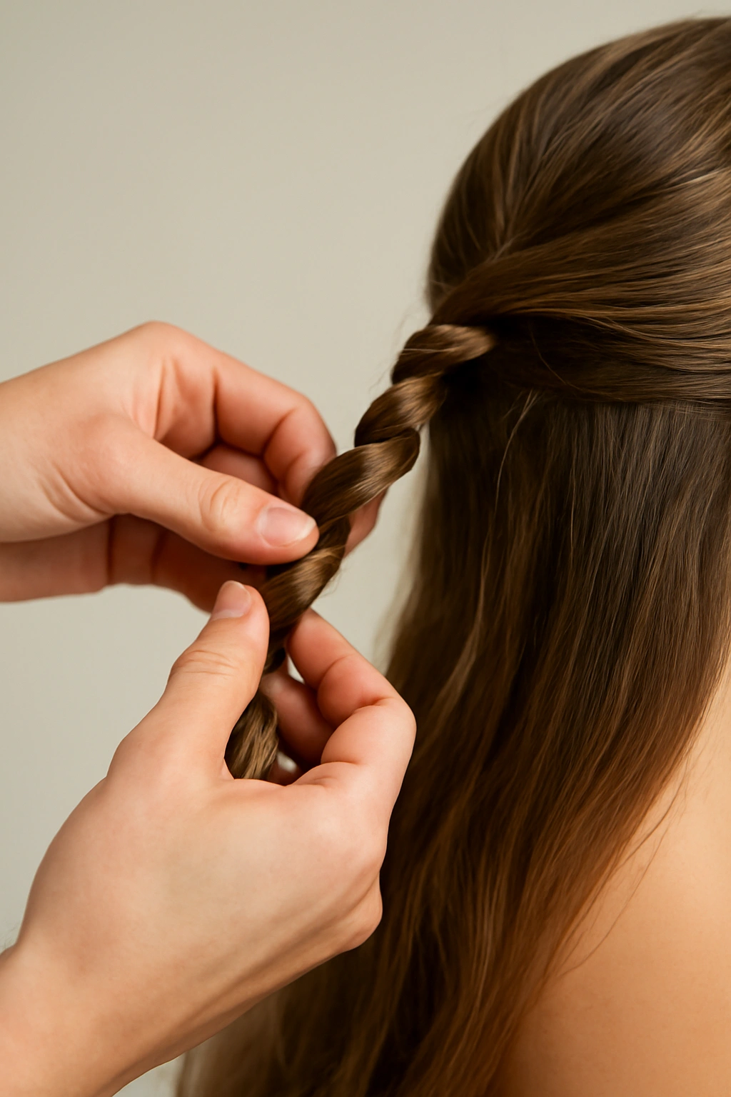 Braiding mistakes shown as inconsistent rotation and oversized base