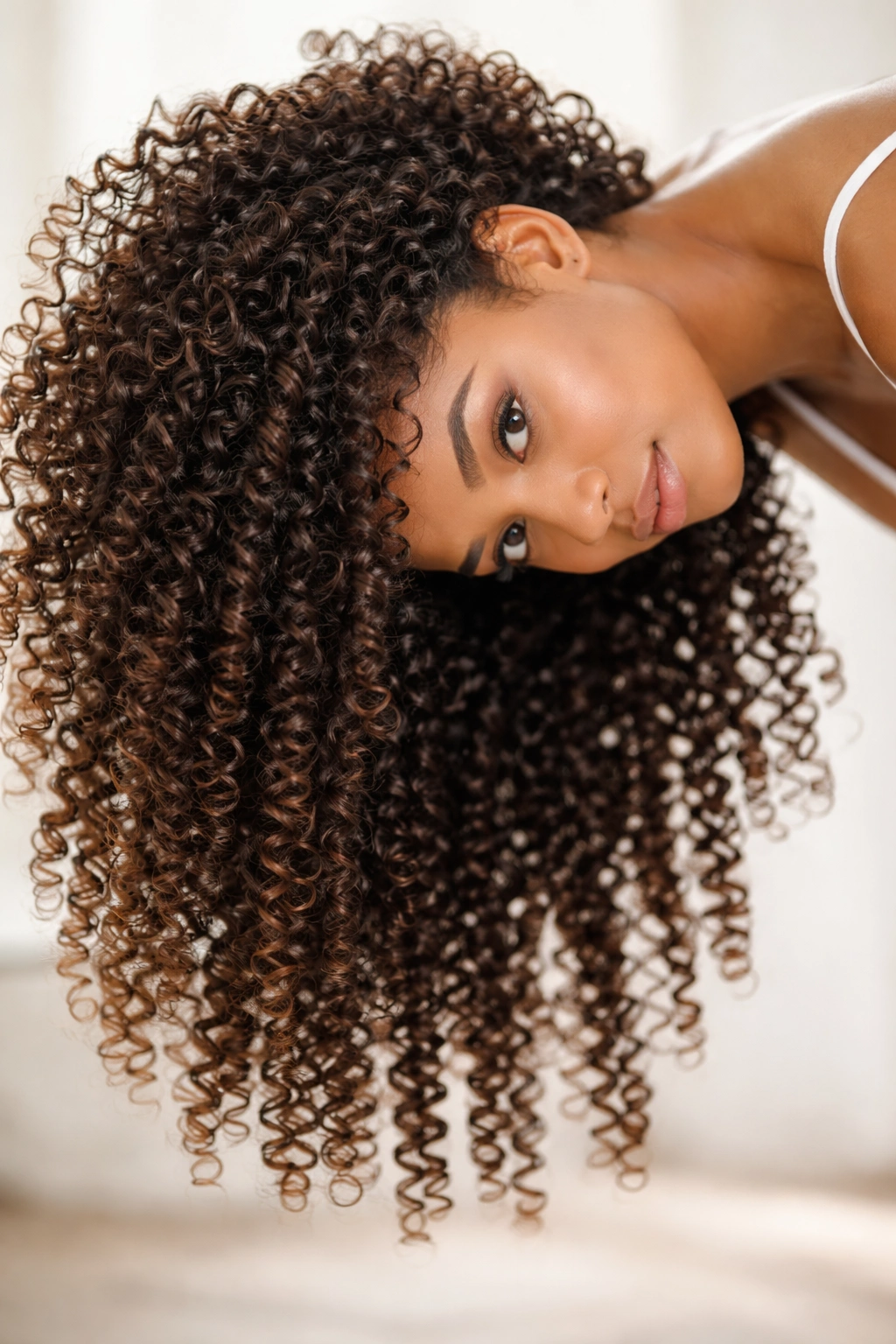 25 Natural Hairstyles For Coily And Curly Textures 16 Defined spiral curls with high volume and uniform spirals