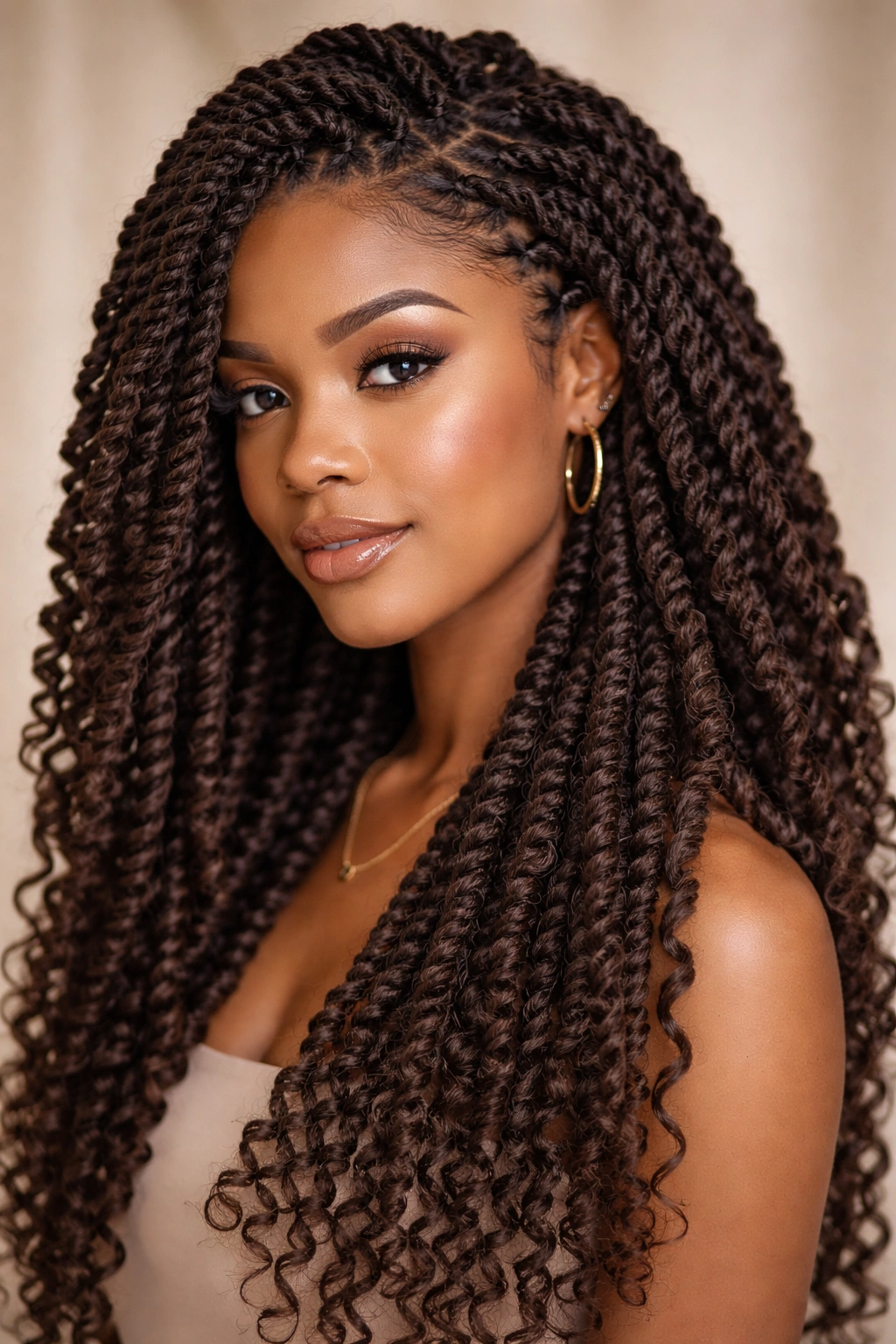 20 Loc Styles For Every Length From Short To Waist 15 Close-up of spiral locs with tight rope-like coils