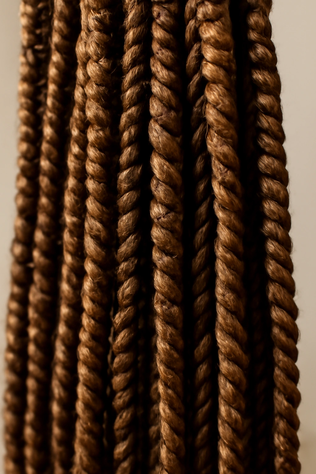 15 Micro Braid Styles for Short, Medium, or Long Hair 8 Close-up of spiral-wrapped micro braids with extensions adding texture and dimension.