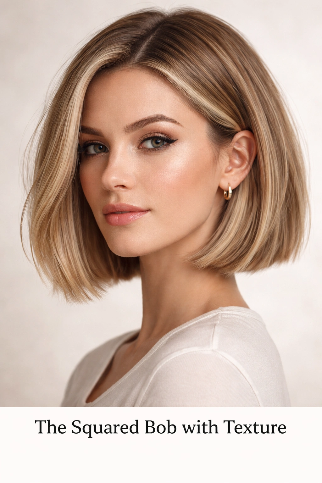 Squared bob with texture and movement