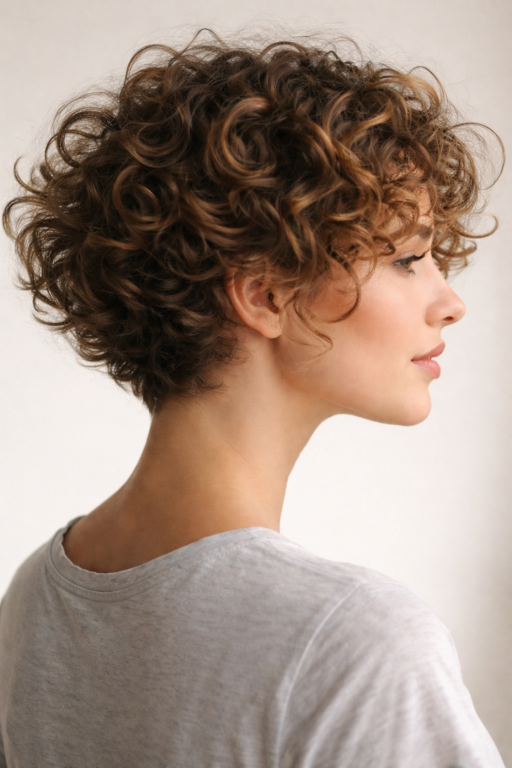 22 Curly Haircuts That Hold Their Shape All Day 18 Curly hairstyle with hidden undercut to control volume