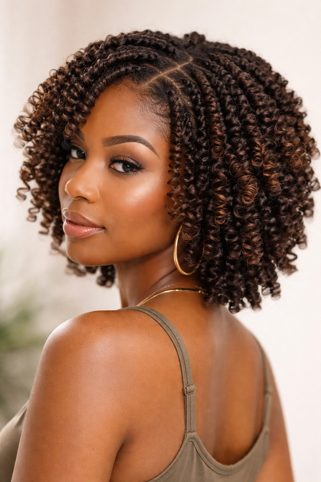 15 Short Twist Styles For Every Natural Hair Texture 15 Head of hair with twists producing spiral, bouncy curls