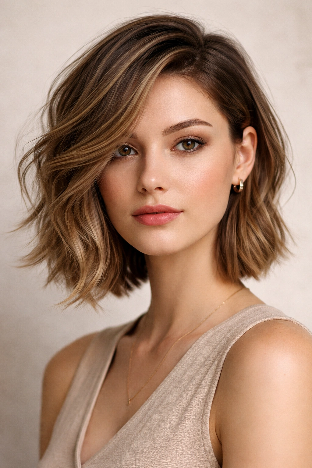 Subtle asymmetrical waves with uneven texture creating one-sided movement
