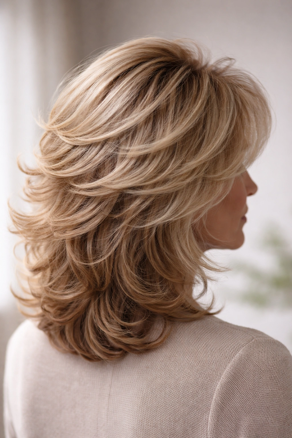 20 Volume Boosting Hairstyles For Older Women 21 Abstract silhouette showing crown lift and textured hair to illustrate takeaways.