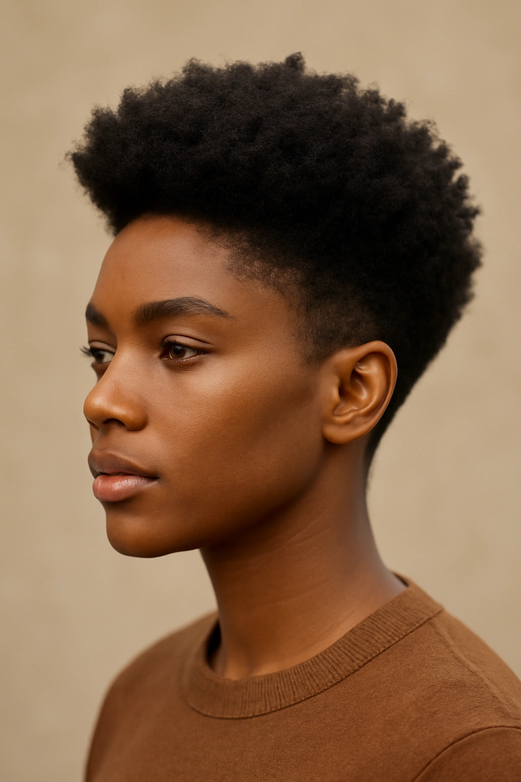 15 Afro Hairstyles for Every Length and Texture 11 Tapered afro with gradual length increase from sides to crown.