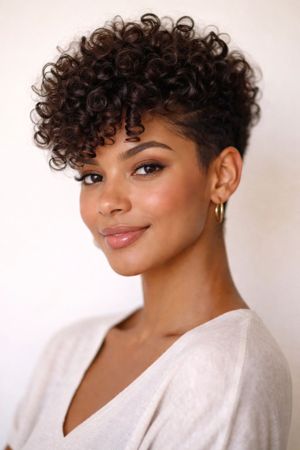 18 Short Layered Cuts Made For Curly Hair 6 Tapered curly cut with volume on top, sides tapered